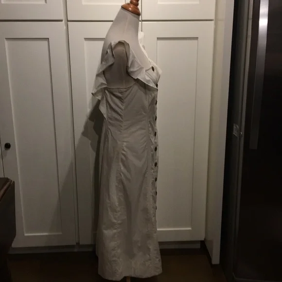 Madewell Princess Seamed Cotton Midi Dress NEW - Picture 6 of 8